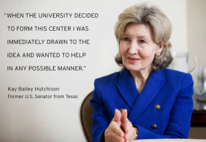 Hutchison speaks on how she want to become involved with the energy ...