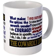 Cowardly Lion Quotes Mugs for