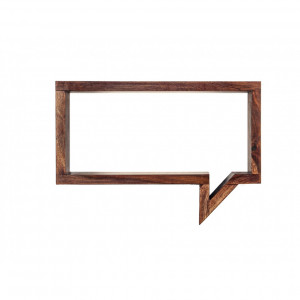 Home STORAGE & SHELVES BOOK SHELVES Quote Wall Shelf