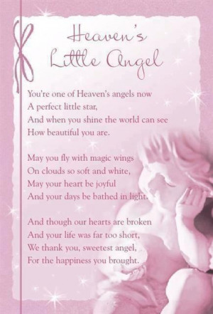 Little Angel in Heaven Quotes