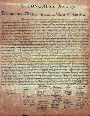 Official Signing of U.S. Declaration of Independence in Philadelphia ...