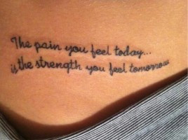 strength tattoos, lettering, meaningful quote