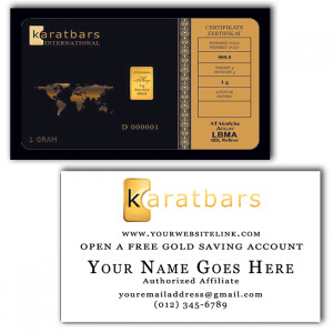Karatbars Business Cards