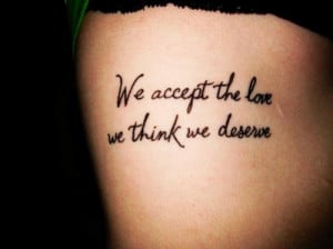 Meaningful Side Rib Quote Tattoos for Girls - Hot Black Rib Quote ...
