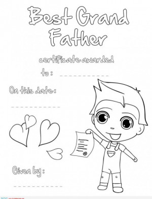 Family quotes comic card specially prepared for grandfather in simple ...
