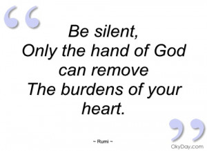 be silent rumi