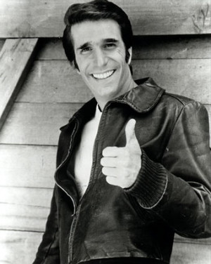 fonzie henry winkler happy days Come on Yolanda whats Fonzie like?
