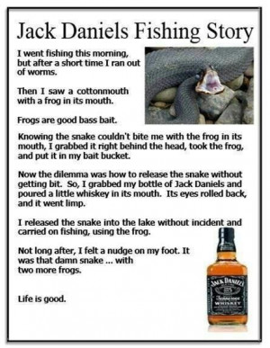 Jack Daniel's Fishing Story