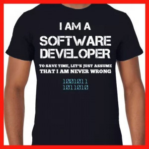 am a #software #developer to save #time let's just #assume that I am ...