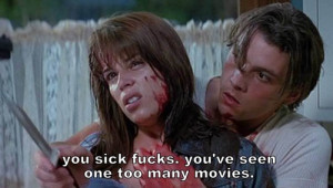 ... movie quote #90's movie #drew barrymore #neve campbell #skeet ulrich