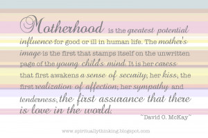 Motherhood, the First Assurance