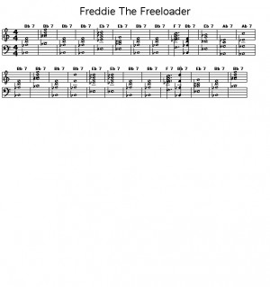 Freddie The Freeloader: Gif rendering of the chord progression for ...