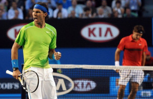 Nadal deafeated Federer in four sets. (Getty Images)