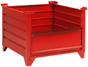 Corrugated Steel Container with drop gate jpg