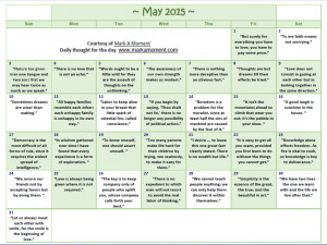 2015 yearly motivational thoughts calendar 2015 may motivational ...
