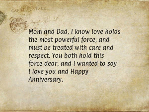 Quotes for parents anniversary