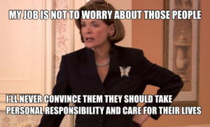 The juxtaposition of Lucille Bluth and the presidential candidate ...