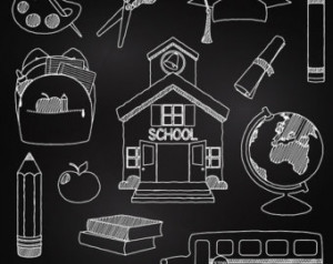 Education Chalk Board Clip Art Chalkboard school clipart clip