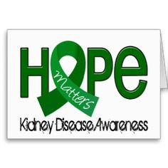 kidney disease ribbon | Kidney Disease Ribbon Cards, Photocards ...