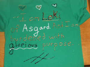 Team Loki T-Shirt Back view by AbbyCatWolff