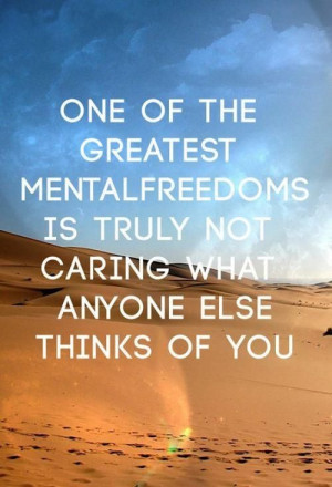 The Greatest Mental freedom