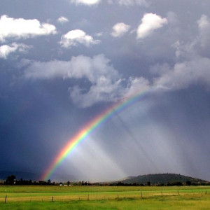 storm rainbow