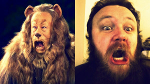 thumbs cowardly lion These scary celebrity look alikes will totally ...