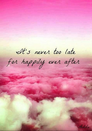 Never too late for happily ever after!!