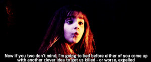 hermione harry potter expelled quote gif