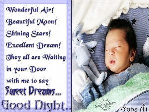 ... Waiting In Your Door with me to Say Sweet Dreams ~ Good Night Quote