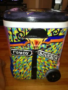 diy hand painted cooler