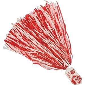 Led Metallic Pom Poms Blue