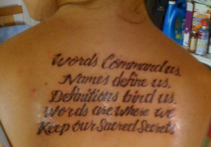 Tattoo Slanted Font