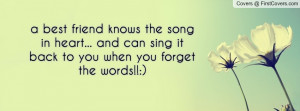 Best Friend Quote of the Heart Song