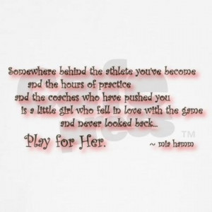 love this quote softball
