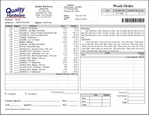Tracking a Work Order