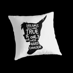 Alyssa Clark › Portfolio › Dreams Peter Pan Quote Silhouette