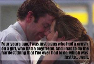 ... the best show on television and Jim and Pam was the love story of all