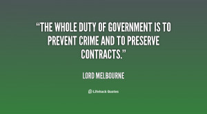 quote Lord Melbourne the whole duty of government is to 45010 png