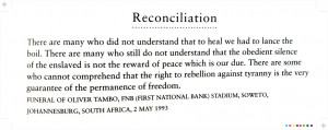 Nelson Mandela on reconciliation