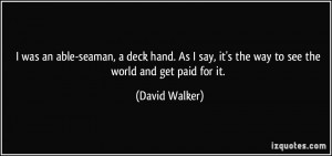 More David Walker Quotes