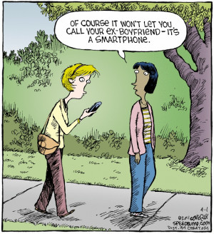 ... smart phone. Smart Phones, Laugh, Happy Quotes, Funny Cartoons, Funny