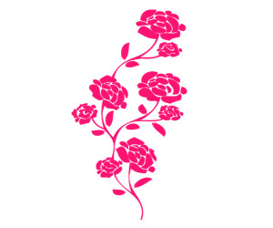 Charming-colorful-Pretty-Flower-Plant-DIY-Art-Vinyl-wall-sticker-decal ...