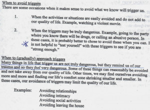 Avoid Testing Your Emotional Triggers: Seeking Safety, Week 5 of ...