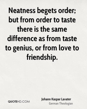 ... same difference as from taste to genius, or from love to friendship