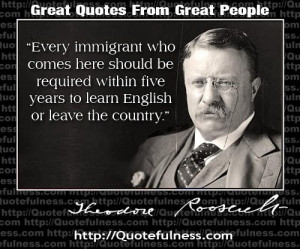 Theodore Roosevelt on immigration