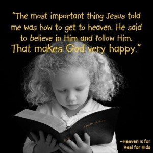 Child-like faith...