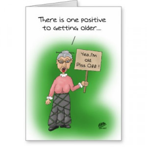Funny Birthday Cards: One Positive to Age