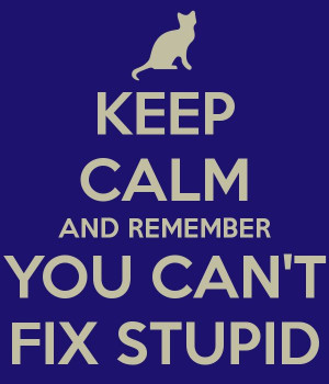 you cant fix stupid quote | trying to redeem himself but you can t fix ...
