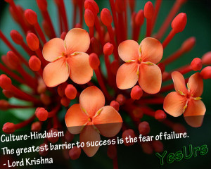 Culture-Hinduism The Greatest Barrier To Success Is The Fear Of ...